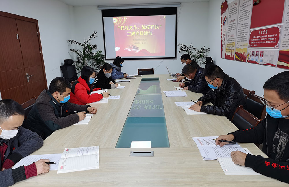 屯溪城建投公司黨支部開展“我是黨員、抗疫有我”主題黨日活動